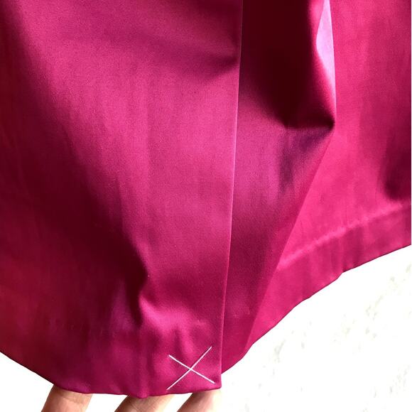 Talbots Fuschia Raspberry Satin Sheen Maxi Skirt size 20 NWT - Read Description - Picture 10 of 11